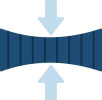 Elasticity Flat Icon vector