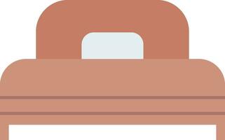 Single Bed Flat Icon vector