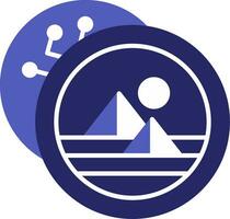 Decentraland Flat Icon vector