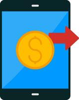 Send Money Flat Icon vector