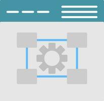 Settings Flat Icon vector