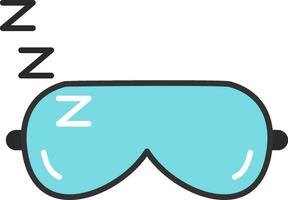 Sleeping Mask Flat Icon vector