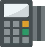 Swipe Card Flat Icon vector