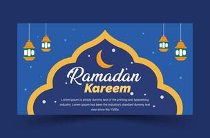 Ramadan sale banner template design islamic ramadan celebration vector