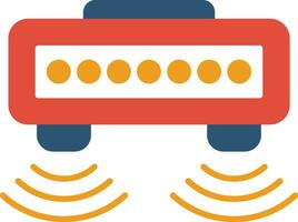 Motion Sensor Flat Icon vector