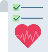 Health Graph Flat Icon vector