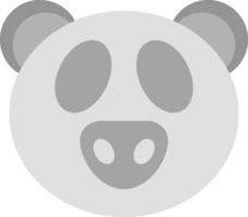 panda plano icono vector