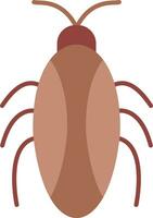 icono plano de cucaracha vector