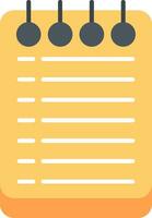 Notes Flat Icon vector