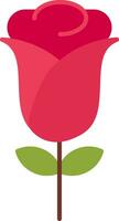 Rosa plano icono vector