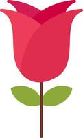 Rose Flat Icon vector