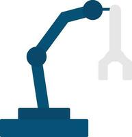 Robotic Arm Flat Icon vector