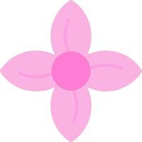 Clematis Flat Icon vector