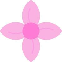 Clematis Flat Icon vector