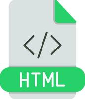 Html Flat Icon vector