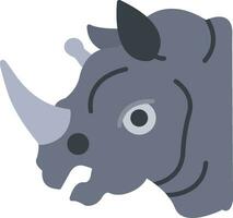 Rhinoceros Flat Icon vector