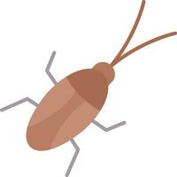 icono plano de cucaracha vector