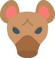 Hyena Flat Icon vector