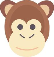 Monkey Flat Icon vector