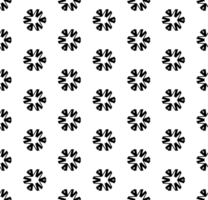 Black seamless abstract pattern. Overlay for background and backdrop. Ornamental design. PNG graphic illustration with transparent background.