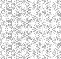 Black seamless abstract pattern. Overlay for background and backdrop. Ornamental design. PNG graphic illustration with transparent background.