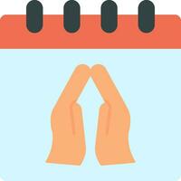 Praying Flat Icon vector