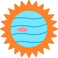Eclipse Flat Icon vector