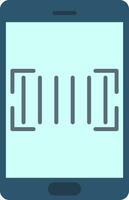 Barcode Scanner Flat Icon vector