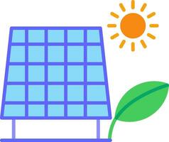 Solar Panel Flat Icon vector