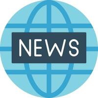 News Report Flat Icon vector