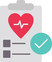 Health Check Flat Icon vector