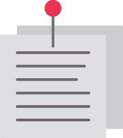 Pinned Flat Icon vector