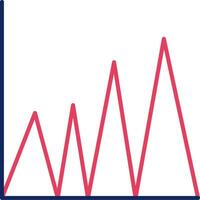 Graph Flat Icon vector
