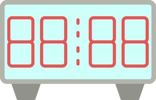 Digital Clock Flat Icon vector