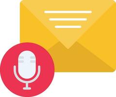 Audio Message Flat Icon vector