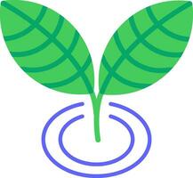 icono de planta plana vector