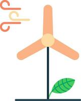 Wind Energy Flat Icon vector