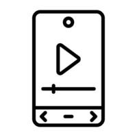 Video Player Vector Icon