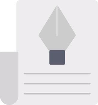 Document Flat Icon vector