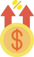 Profit Flat Icon vector