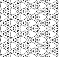 Black seamless abstract pattern. Overlay for background and backdrop. Ornamental design. PNG graphic illustration with transparent background.
