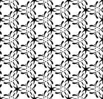 Black seamless abstract pattern. Overlay for background and backdrop. Ornamental design. PNG graphic illustration with transparent background.