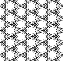 Black seamless abstract pattern. Overlay for background and backdrop. Ornamental design. PNG graphic illustration with transparent background.