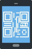 Qr Code Flat Icon vector