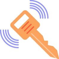 Smart Key Flat Icon vector