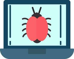 Bug Flat Icon vector