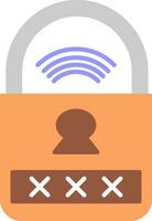 Smart Lock Flat Icon vector