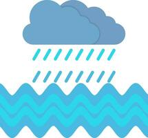 Rain Flat Icon vector