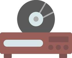 Dvd Player Flat Icon vector
