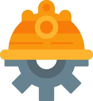 Engineer Flat Icon vector